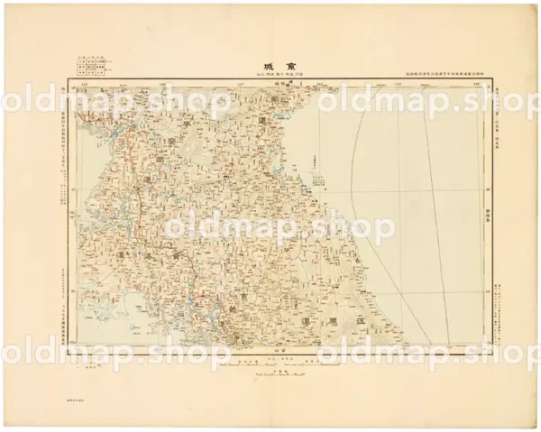 京城 明治42年(1909) - 百万分一東亜輿地図