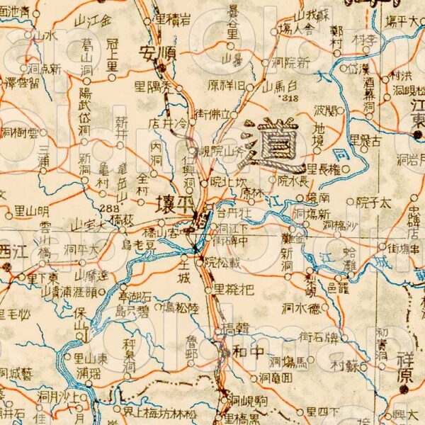京城 明治42年(1909) - 百万分一東亜輿地図 - 画像 (2)