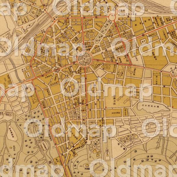 大連市街図 大正10年(1921) - 画像 (2)