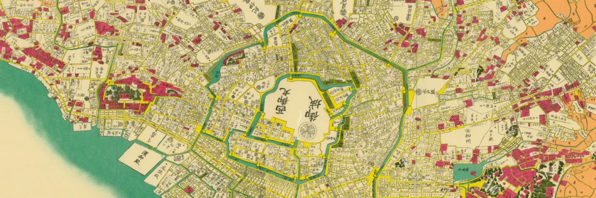 安政江戸図 安政6年(1859)