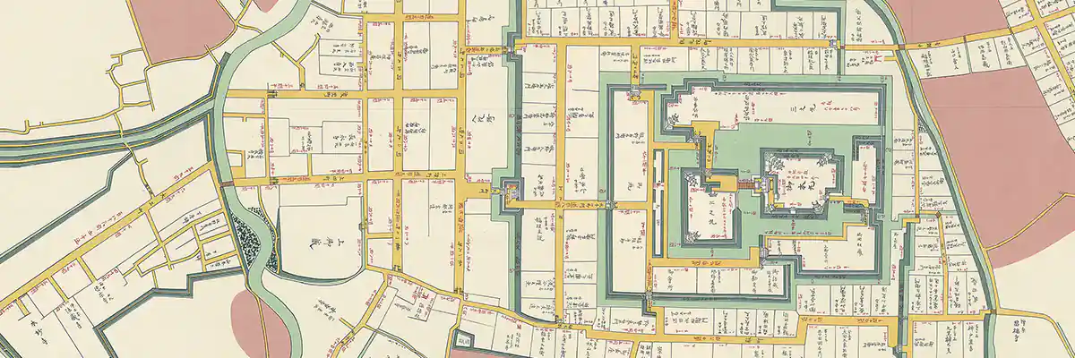 長岡城下町絵図 慶応年間(1866-1868)